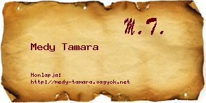 Medy Tamara névjegykártya